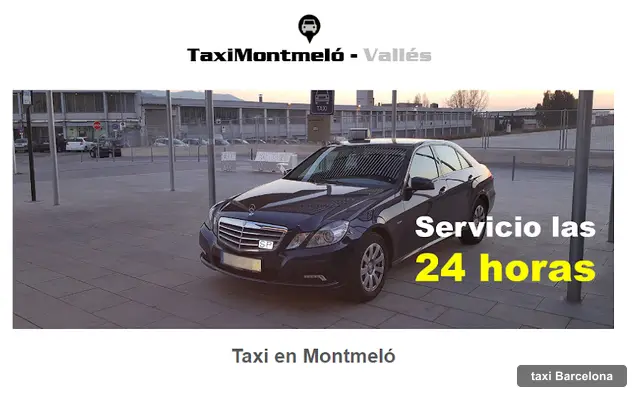 Montornés taxi, servicio de taxi en Barcelona