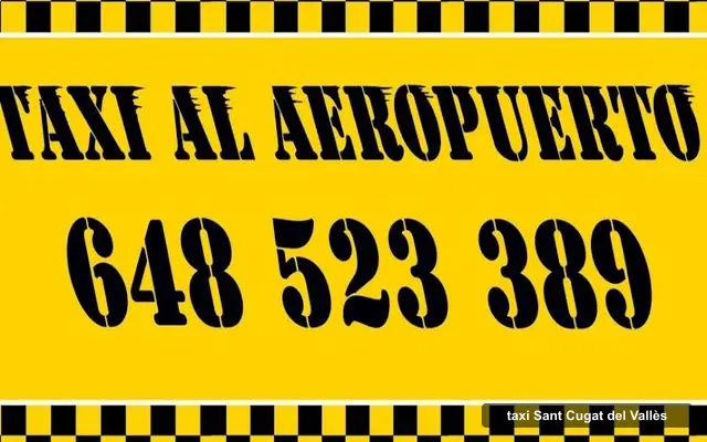 Taxi al aeropuerto, servicio de taxi en Sant Cugat del Vallès