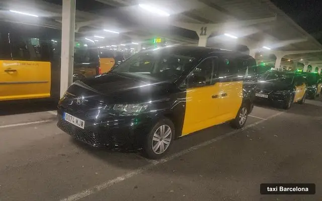 Taxi para 6 plazas, servicio de taxi en Barcelona