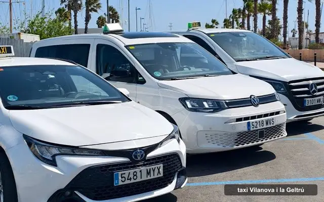 Taxi Vilanova RB. Taxi Vilanova i la Geltrú 24 horas., servicio de taxi en Vilanova i la Geltrú