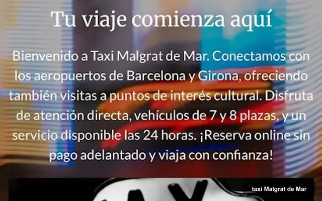 Taximalgratdemartaxi, servicio de taxi en Malgrat de Mar